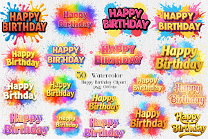 Happy Birthday Sublimation Bundle, an Illustration by Creative Art