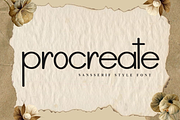 Procreate, a Handwritten Font by InermediaSTUDIO (Thumbnail 1 of 8)