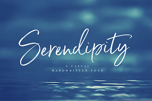 Serendipity Handwritten Font, a Script Font by Nicky Laatz