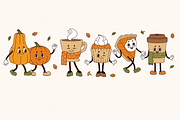 Hand-Drawn Pumpkin & Autumn Bundle, a Seasonal Illustration by Anna Studio (Thumbnail 7 of 11)