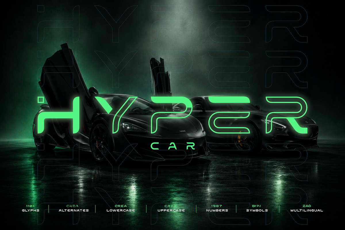 Egos-Futuristic Sci-Fi Display Font, a Sans Serif Font by Linecreative (Photo 2 of 10)