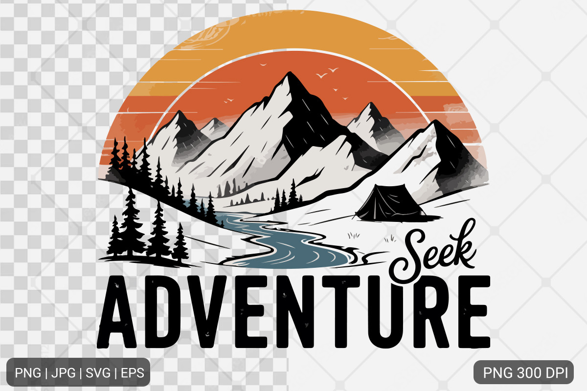 Vintage Mountain Adventure Bundle, an Illustration by Actual Pixel (Photo 7 of 11)