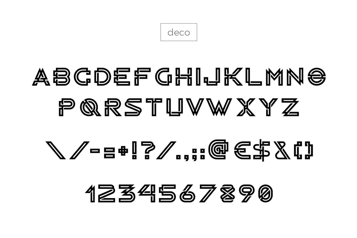 RADON monogram logo FONT preview 2