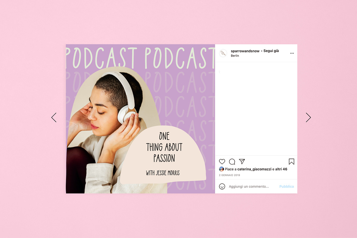 Podcast and Live Instagram Creator, a Social Media Template by Sparrow & Snow (Photo 8 of 19)