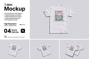 T-Shirt Mockup Bundle Set, a Shirt Mockup by Rielismee