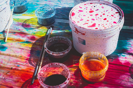Rainbow paint
