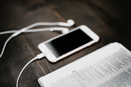 Bible study containing iphone, cellphone, and phone