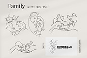 Family one line illustrations, a Person Illustration by Elena_Sedova (Thumbnail 4 of 7)