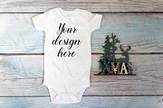 Christmas t-shirts, bodysuit mockups, a Print Template by MockupMarket (Thumbnail 17 of 27)