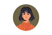 Diverse young women avatars set, a Person Illustration by PaperTrident (Thumbnail 11 of 15)
