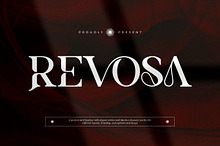 Revosa || Modern Classy Serif Font