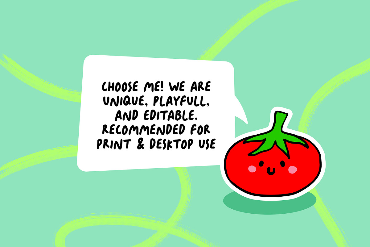 Healthy Friends Character, a Food Illustration by Cruizy & Co (Photo 3 of 6)