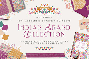 Indian Brand Collection, a Pattern Graphic by Julia Dreams