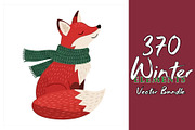 370 Winter Elements Vector Bundle, a Seasonal Illustration by Sofia's Fashion (Thumbnail 1 of 4)