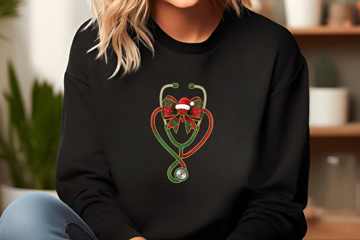 Stethoscope Christmas Nurse Png, an Illustration by SinaCreation (Photo 5 of 7)
