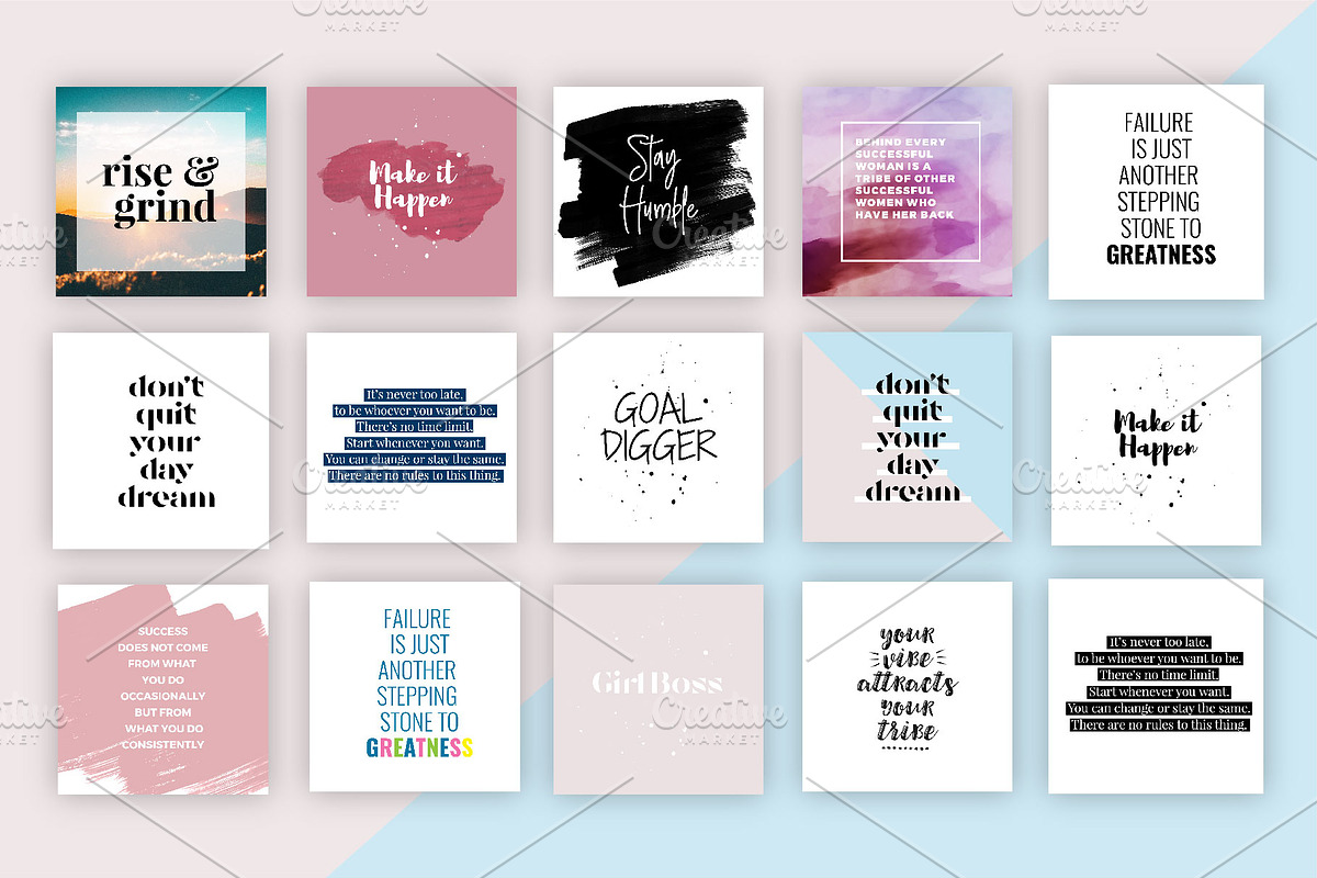 Social Media Quote Templates, a Social Media Template by Em & Dash (Photo 4 of 6)