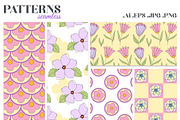 Retro flowers. Groovy summer clipart, an Object Graphic by Sofico (Thumbnail 18 of 23)