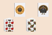 Thanksgiving Day Patterns Clipart, a Seasonal Illustration by Elatedowl (Thumbnail 10 of 16)