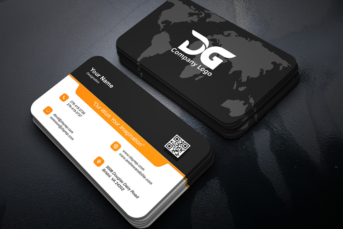 Marketing Business Card Template - PSD