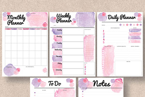 Planner 5 Pack - Letter & Half