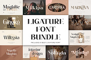 Ligature Font Bundle, a Serif Font by Graphicxell (Thumbnail 1 of 48)