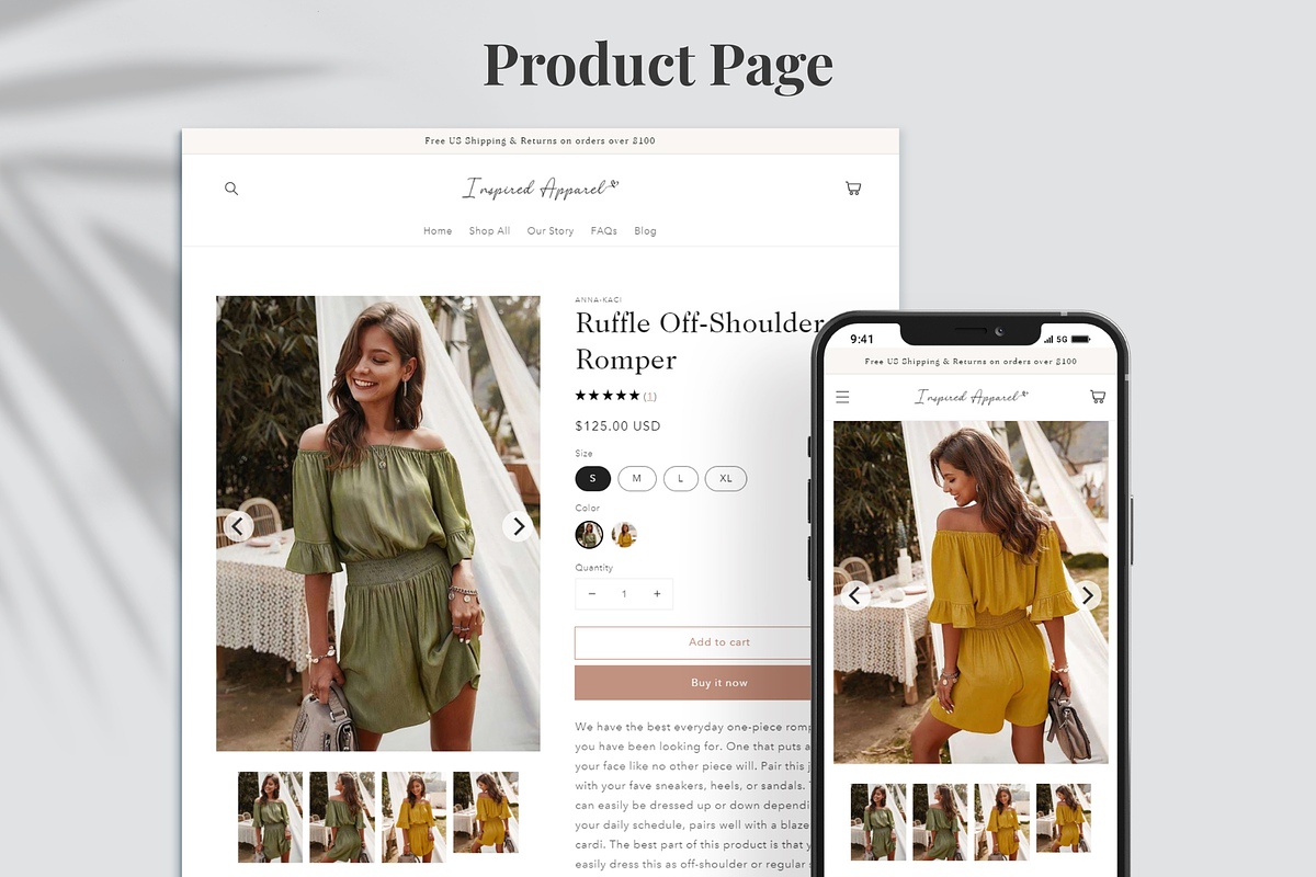 Apparel - Boho Fashion Shopify Theme, a Templates & Theme by InspiredTheme (Photo 2 of 9)