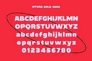 Kitora - Bold Font, a Sans Serif Font by limitype (Thumbnail 6 of 11)