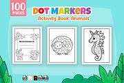 Dot Markers Activity Book Animals, an Education Illustration by MK.CreativeHub (Thumbnail 2 of 3)