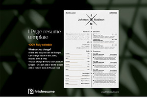 Nutrition Coach Resume Template