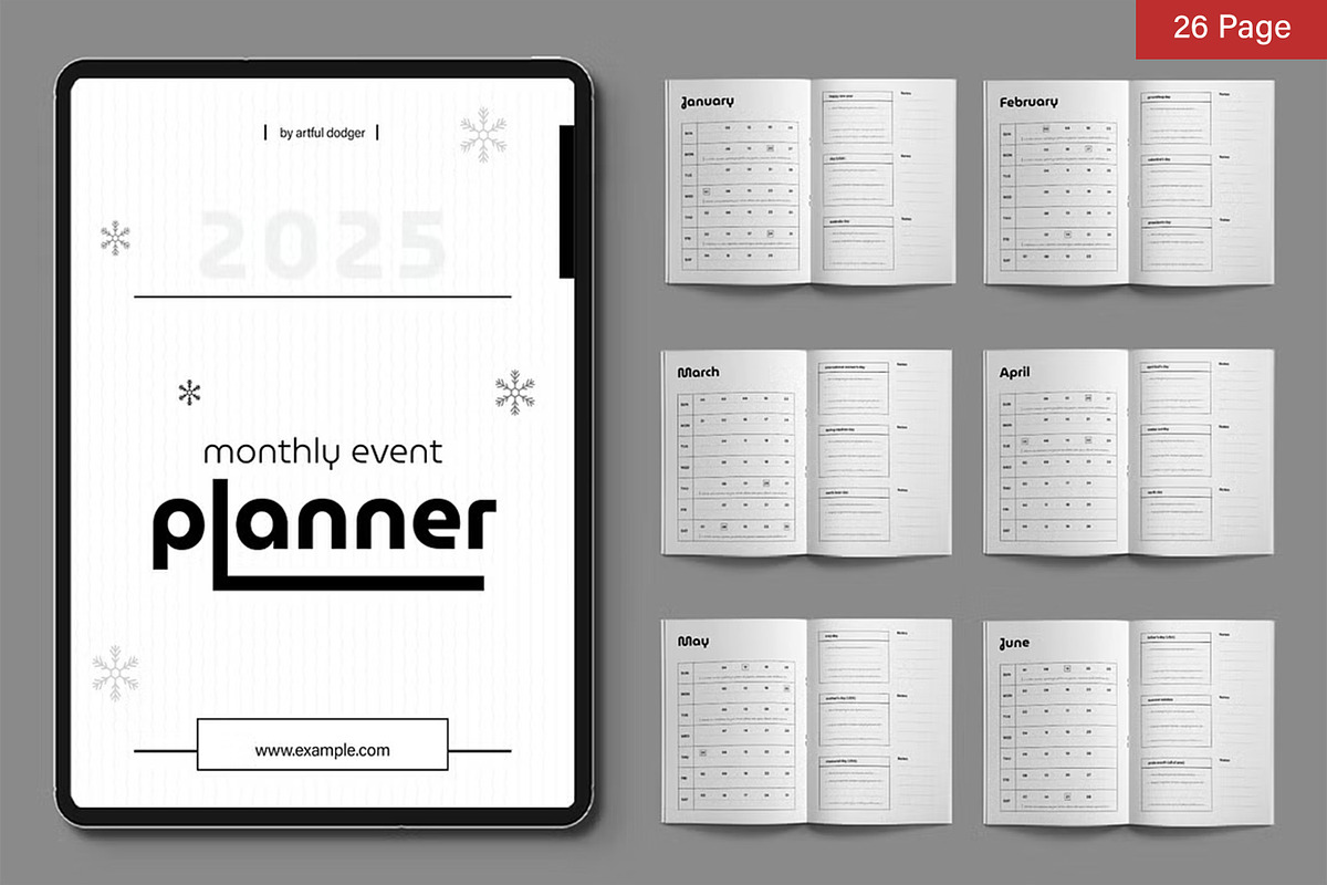 Planner Template Bundle, a Stationery Template by ContestDesign (Photo 27 of 39)