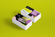 Gradient Geometric Business Card, a Business Card Template by graphicook (Thumbnail 3 of 3)