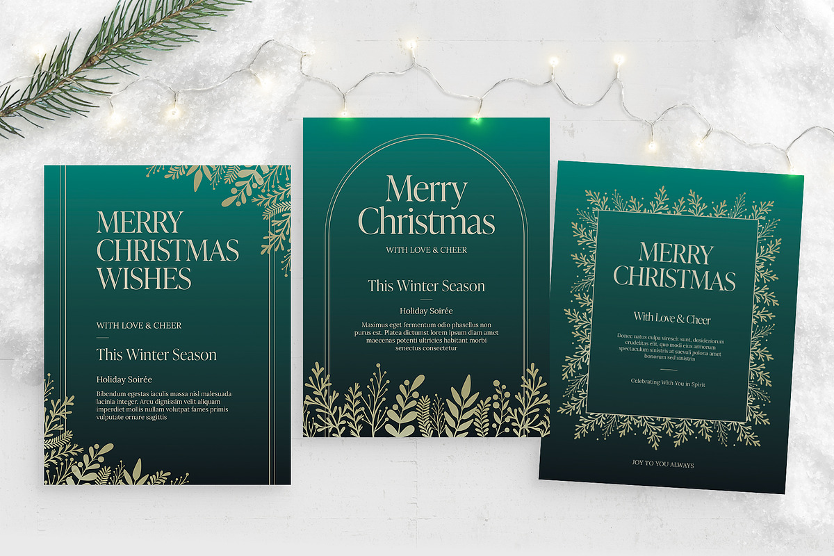 Christmas Poster Templates, a Poster Template by BrandPacks (Photo 1 of 5)