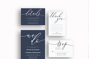Modern We Do Script Navy Blue, an Invitation Template by Inkpower (Thumbnail 2 of 7)