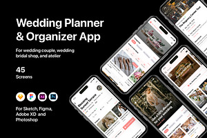 Wedding Planner & Organizer App, an UI Kit Template by flr.24