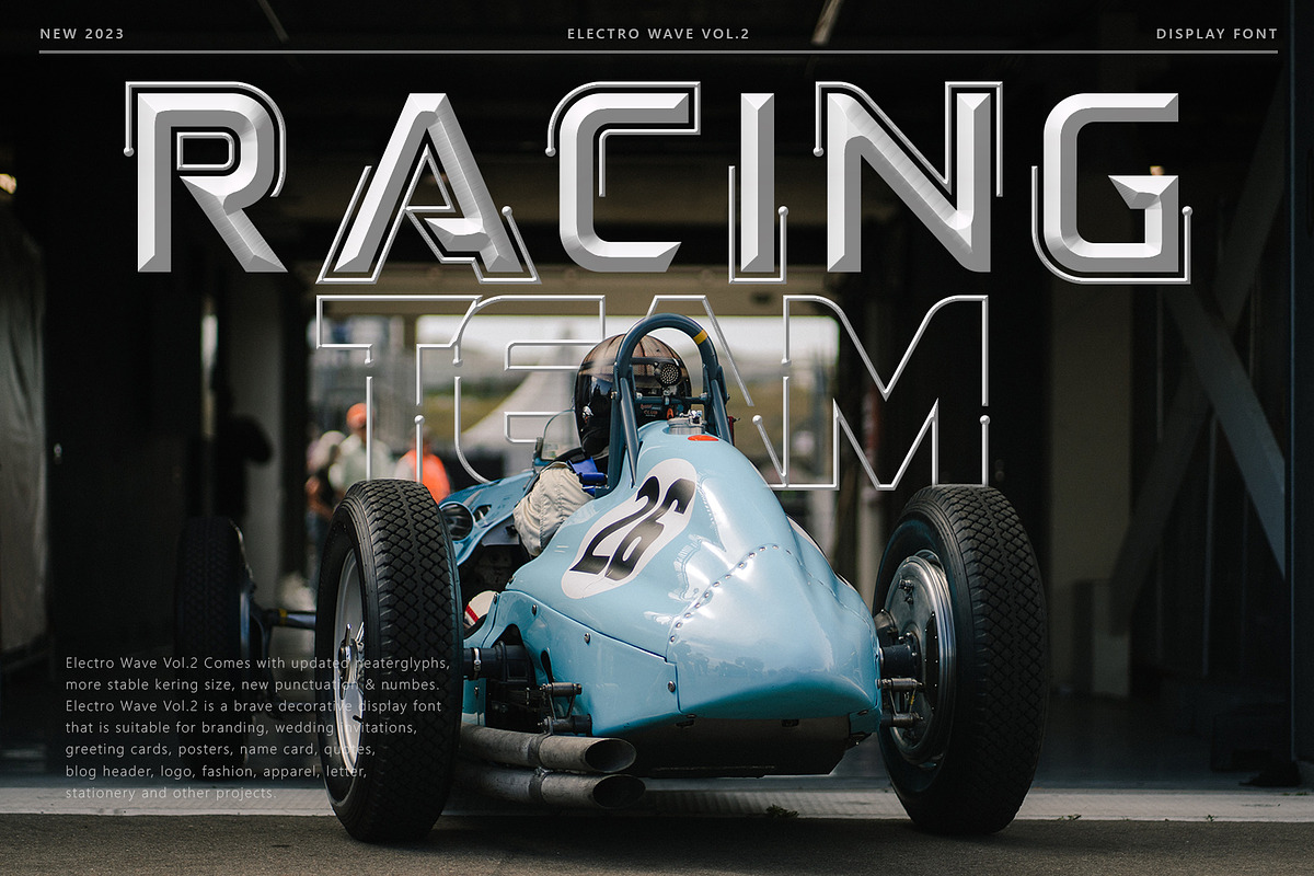 Electro Wave Vol.2, a Sans Serif Font by JamalCreativeStudio (Photo 2 of 8)