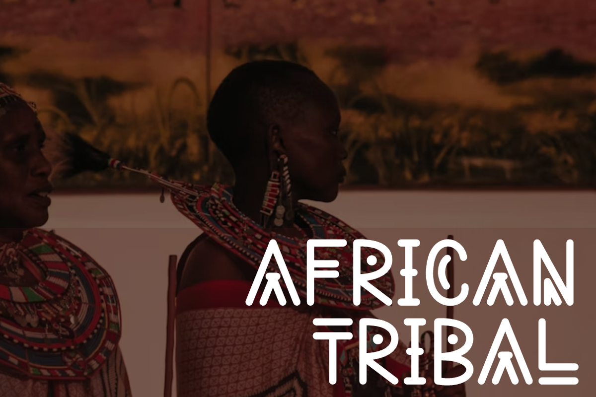 Gerioted - African Experimental Font, a Sans Serif Font by Iqsiart Studio (Photo 4 of 6)