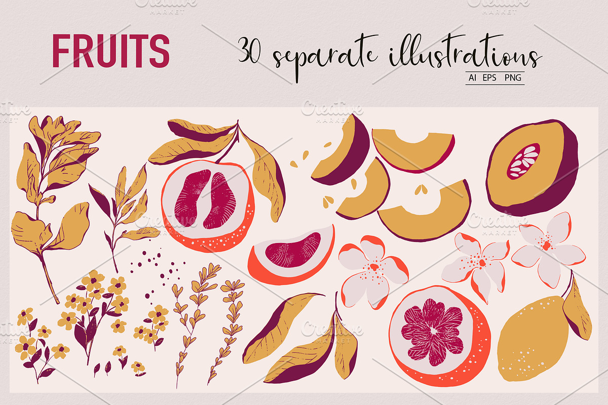 Fruits, an Object Graphic by Lidiebug (Photo 2 of 5)
