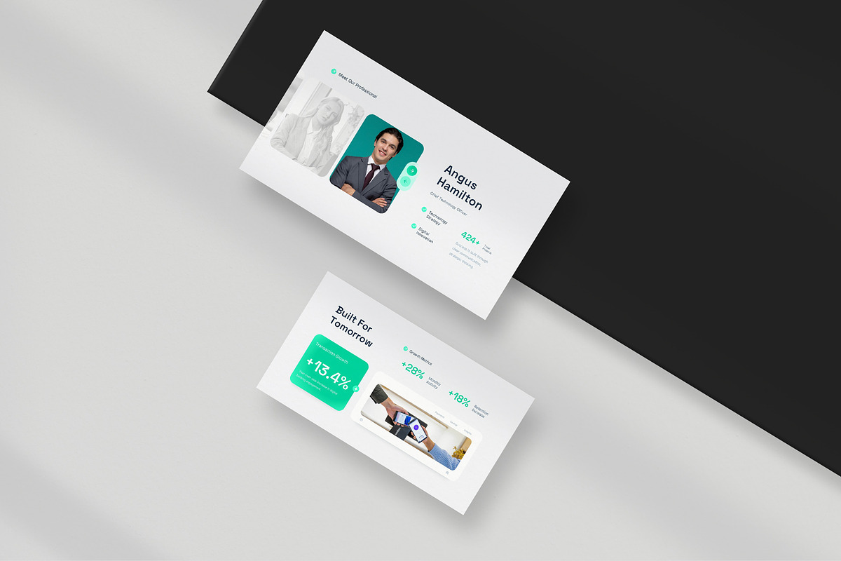 Digital Banking PowerPoint Template, a Presentation Template by New Coral Design (Photo 5 of 6)