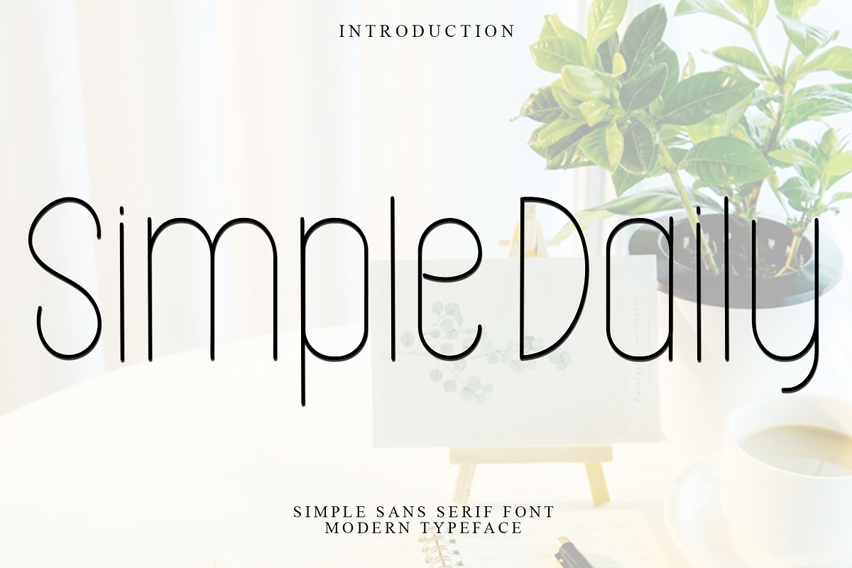 Simple Daily, a Sans Serif Font by FreshTypeINK (Photo 1 of 7)