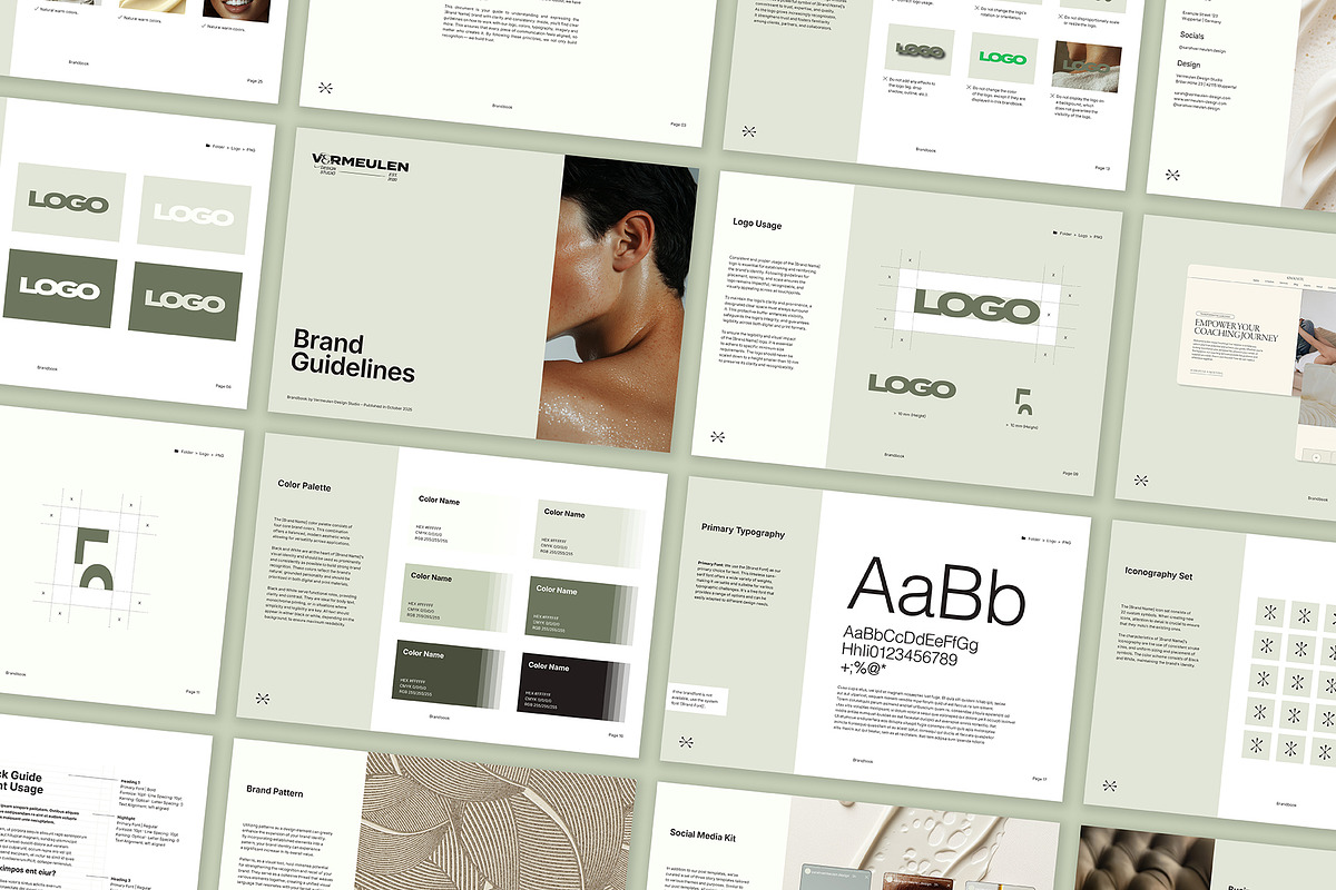 Brand Style Guide | Minimalistic, a Branding & Logo Template by Vermeulen Design Studio (Photo 3 of 7)
