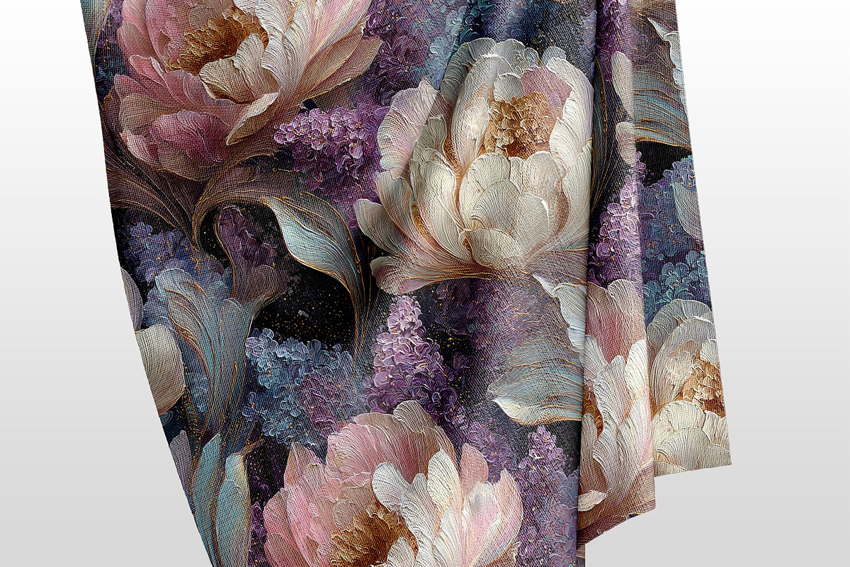Amethyst Bloom Pattern, a Pattern Graphic by saskaratype (Photo 4 of 5)