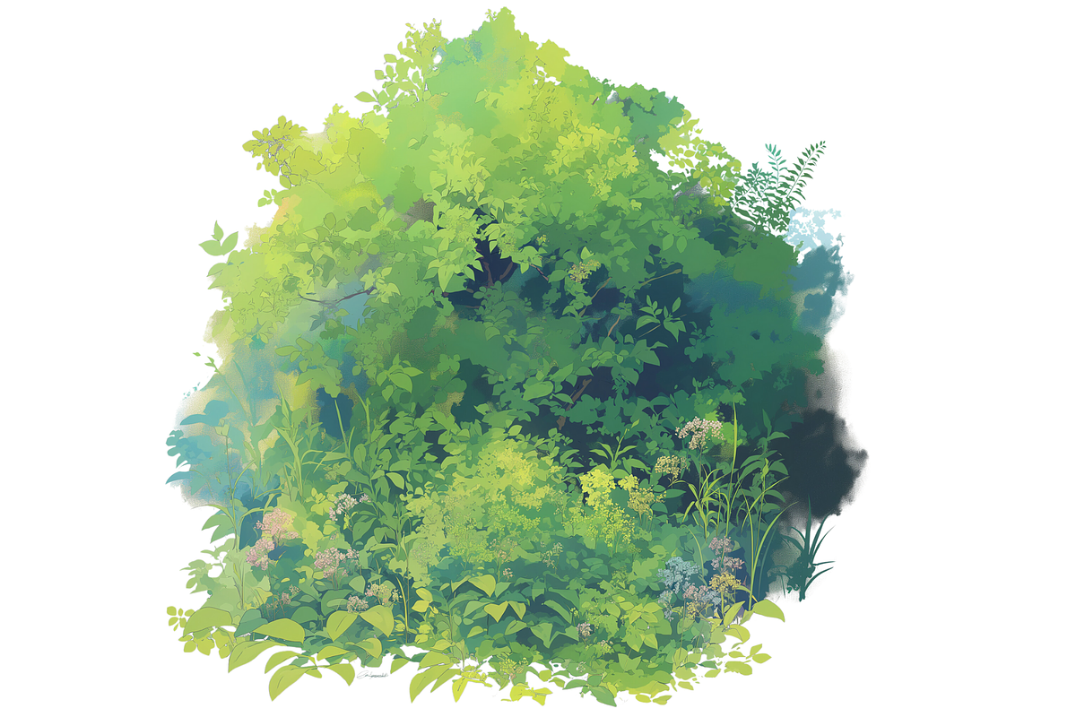 Foliage Nature Procreate Brushes, a Brush Add-On by Cozy Brushery (Photo 3 of 7)