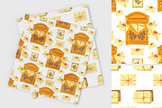 Snail Mail clipart patterns, a Seasonal Illustration by Carpet Tapete Pretzel (Thumbnail 5 of 10)
