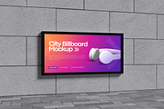 City Billboard Mockup, an Advertising Mockup by Pikachudesign (Thumbnail 4 of 5)