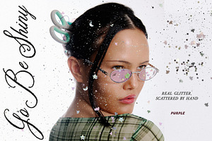 Go Be Shiny: Moody Glitter, a Texture Graphic by Purple
