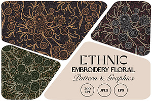 Ethnic Embroidery Floral Pattern