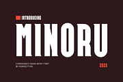 Minoru Modern Sans Serif Font, a Sans Serif Font by Perfectype (Thumbnail 1 of 7)