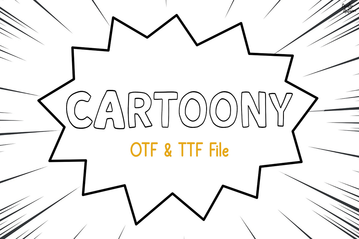 Cartoony | Handwritten Font, a Handwritten Font by LivelyAutumn11.11 (Photo 1 of 5)
