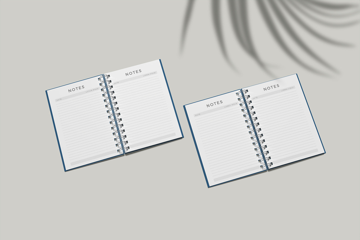 A5 Spiral Notebook Mockup, a Print Template by rahmatmoscae (Photo 5 of 12)