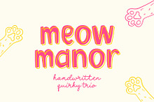 Meow Manor Fun Font Trio
